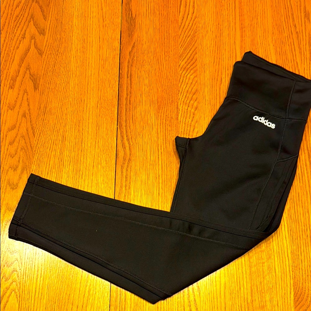 Adidas Climalite Black Leggings - Medium